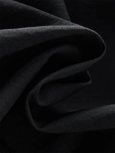 Falda plisada de temperamento para mujer, cintura alta, acampanada, color liso, Negro, L