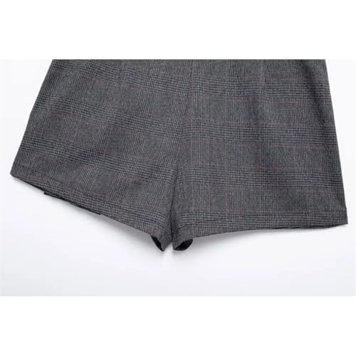 Falda plisada de cintura alta para mujer, estilo casual, simple, básica, Gris9, S