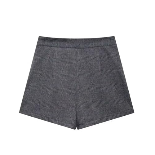 Falda plisada de cintura alta para mujer, estilo casual, simple, básica, Gris9, S